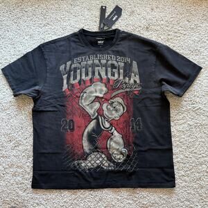 Men's YoungLA4011 - Popeye Flex Tees, XL, NWT, FlexMachineBlack(SoldOut)
